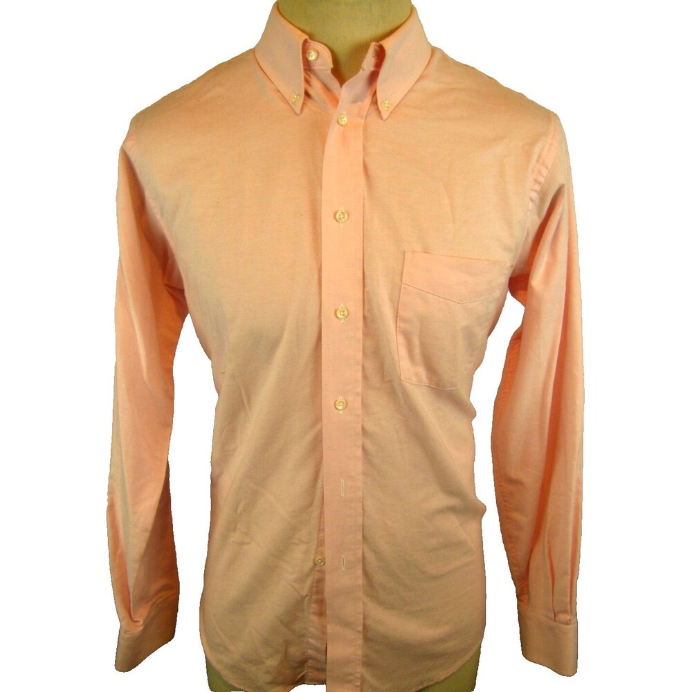 Mens Arrow Pink LS 100% Cotton Casual Shirt sz 15.5x32/33